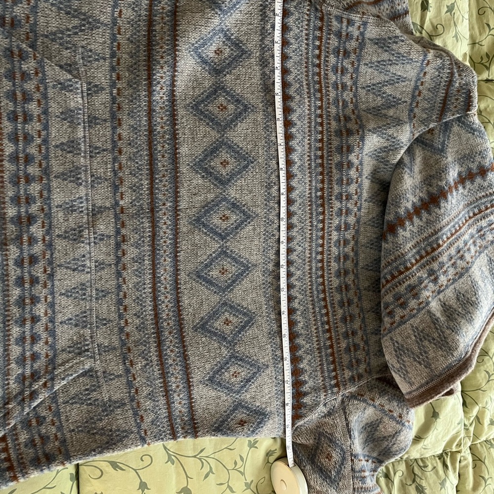 Smart Wool Women’s Geometric Pattern Sweater - Gr… - image 3